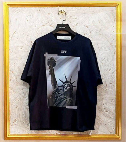 OWS-27 | Off-White Style Graphic T-Shirt – Streetwear Oversized Tee