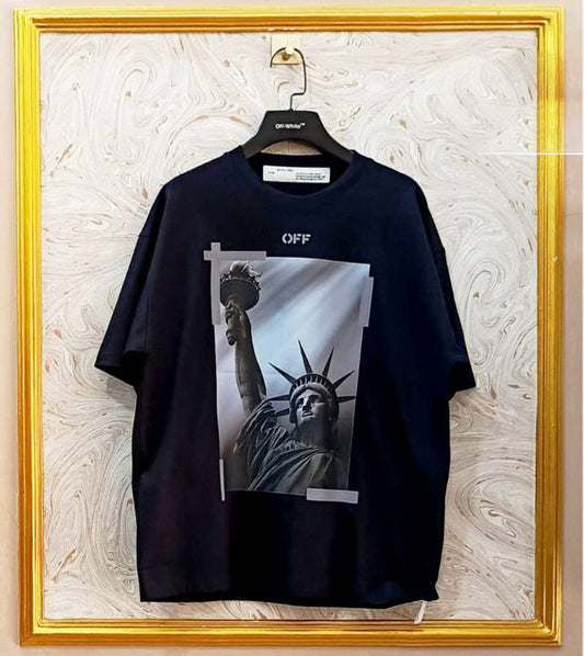 OWS-27 | Off-White Style Graphic T-Shirt – Streetwear Oversized Tee