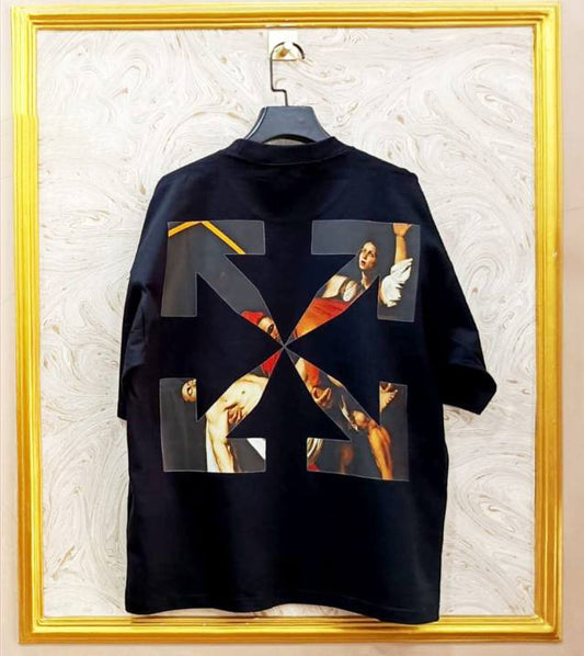 OWS-29 | Off-White Style Graphic T-Shirt – Streetwear Oversized Tee