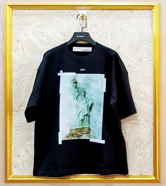 OWS-30 | Off-White Style Graphic T-Shirt – Streetwear Oversized Tee