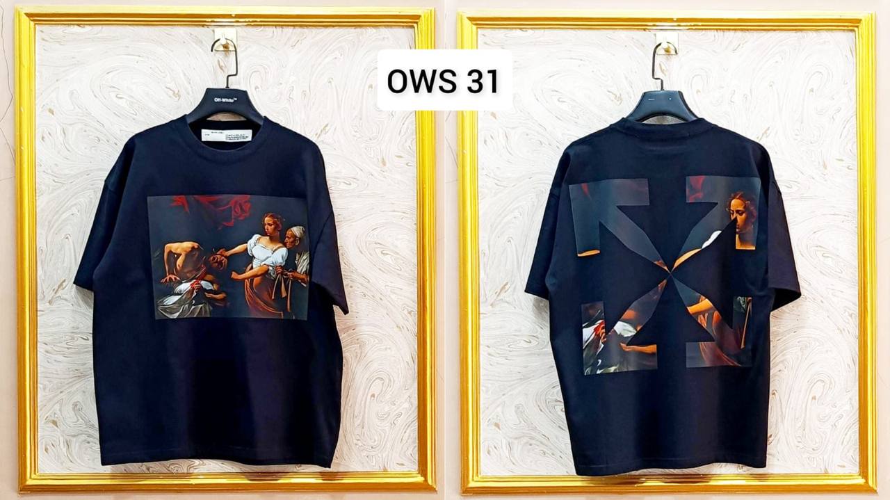 OWS-31 | Off-White Style Graphic T-Shirt – Streetwear Oversized Tee