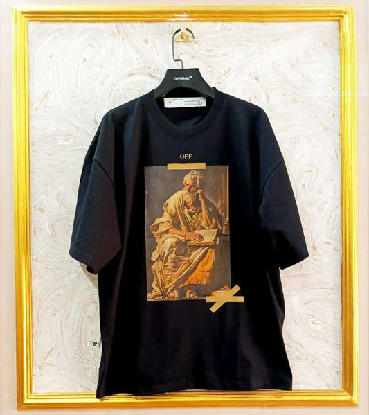 OWS-39 | Off-White Style Graphic T-Shirt – Streetwear Oversized Tee