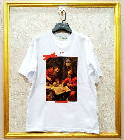 Off-White Inspired White Tee – OWS-41.W Oversized Streetwear