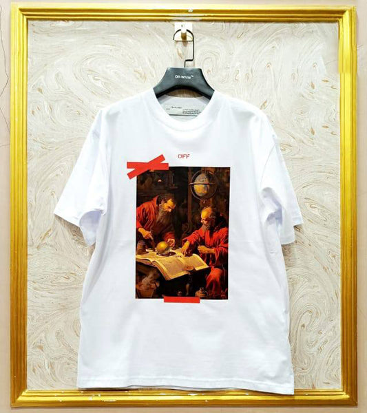 Off-White Inspired White Tee – OWS-41.W Oversized Streetwear