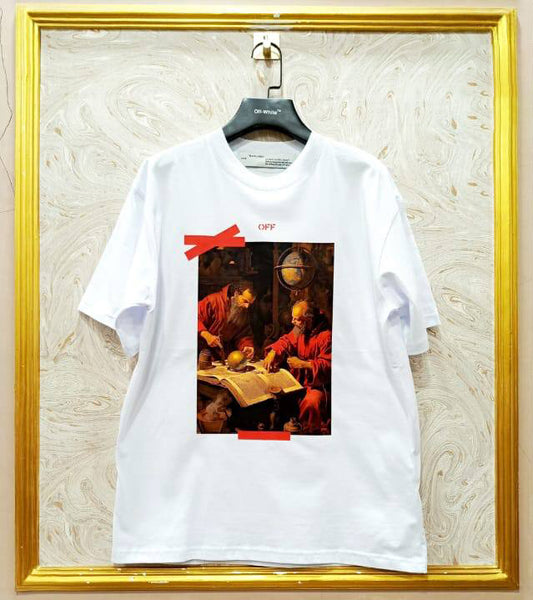 Off-White Inspired White Tee – OWS-41.W Oversized Streetwear