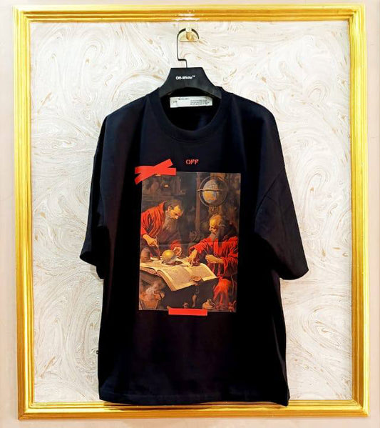 OWS-41 | Off-White Style Graphic T-Shirt – Streetwear Oversized Tee