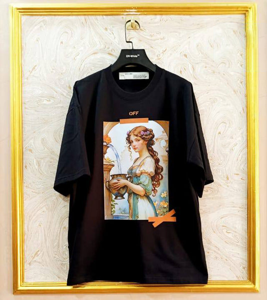 OWS-42 | Off-White Style Graphic T-Shirt – Streetwear Oversized Tee