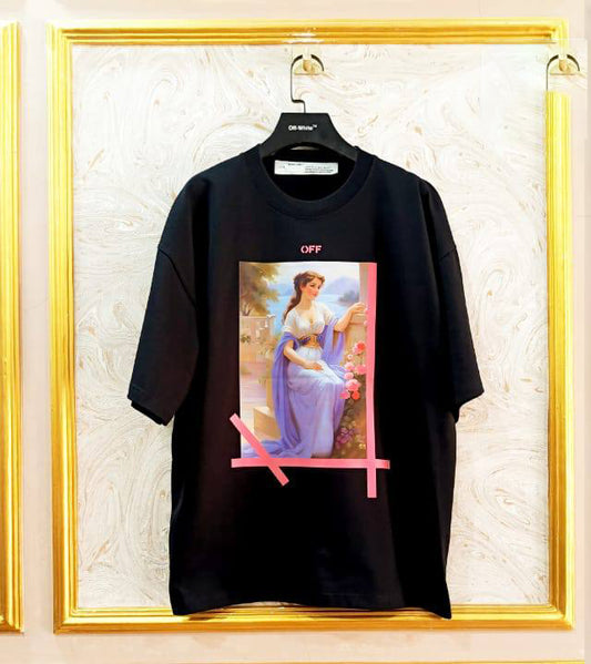 OWS-45 | Off-White Style Graphic T-Shirt – Streetwear Oversized Tee