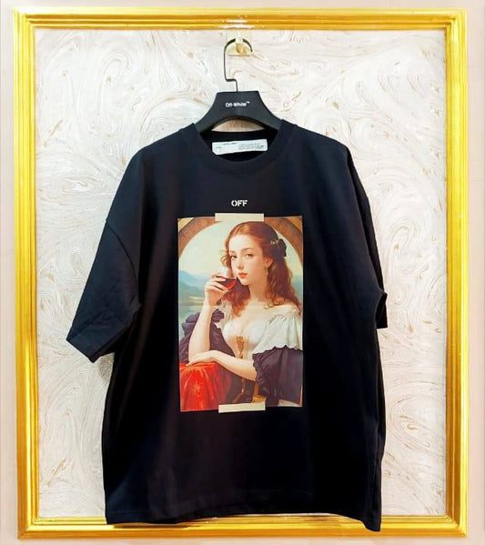 OWS-50 | Off-White Style Graphic T-Shirt – Streetwear Oversized Tee