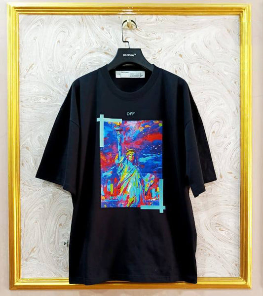 OWS-53 | Off-White Style Graphic T-Shirt – Streetwear Oversized Tee