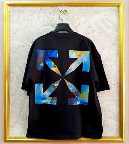 OWS-54 | Off-White Style Graphic T-Shirt – Streetwear Oversized Tee