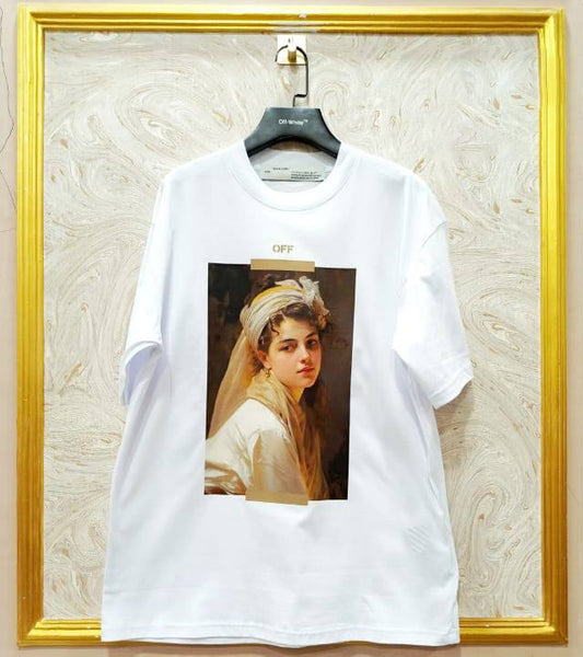 Off-White Inspired White Tee – OWS-55.W Oversized Streetwear