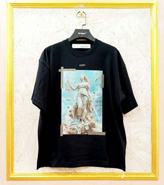 OWS-57 | Off-White Style Graphic T-Shirt – Streetwear Oversized Tee