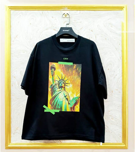 OWS-58 | Off-White Style Graphic T-Shirt – Streetwear Oversized Tee