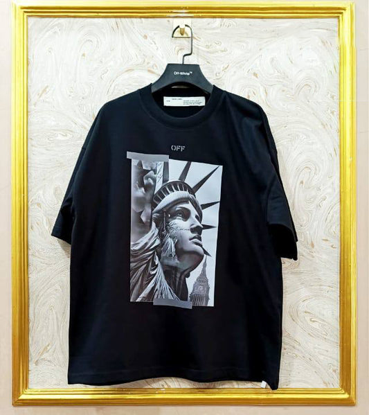 OWS-69 | Off-White Style Graphic T-Shirt – Streetwear Oversized Tee