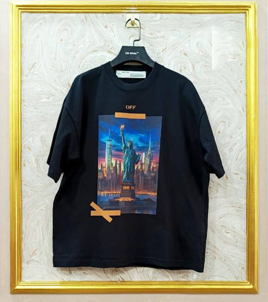OWS-70 | Off-White Style Graphic T-Shirt – Streetwear Oversized Tee