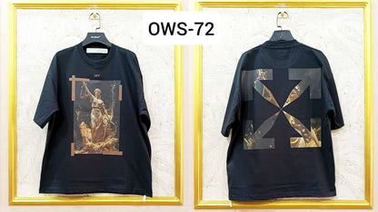 OWS-72 | Off-White Style Graphic T-Shirt – Streetwear Oversized Tee