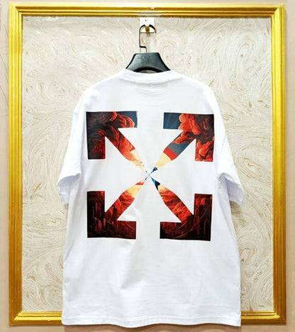 Off-White Inspired White Tee – OWS-74.W Oversized Streetwear