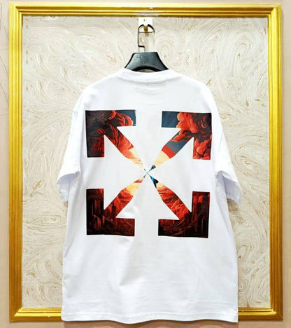 Off-White Inspired White Tee – OWS-74.W Oversized Streetwear