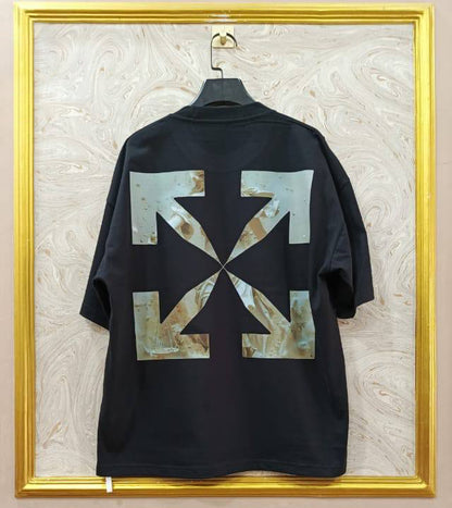 OWS-75 | Off-White Style Graphic T-Shirt – Streetwear Oversized Tee