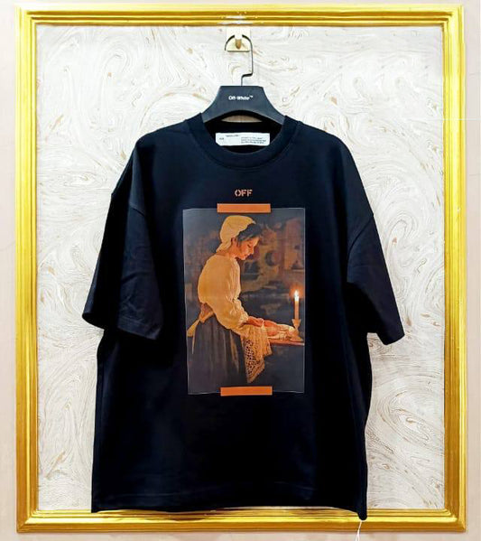 OWS-76 | Off-White Style Graphic T-Shirt – Streetwear Oversized Tee