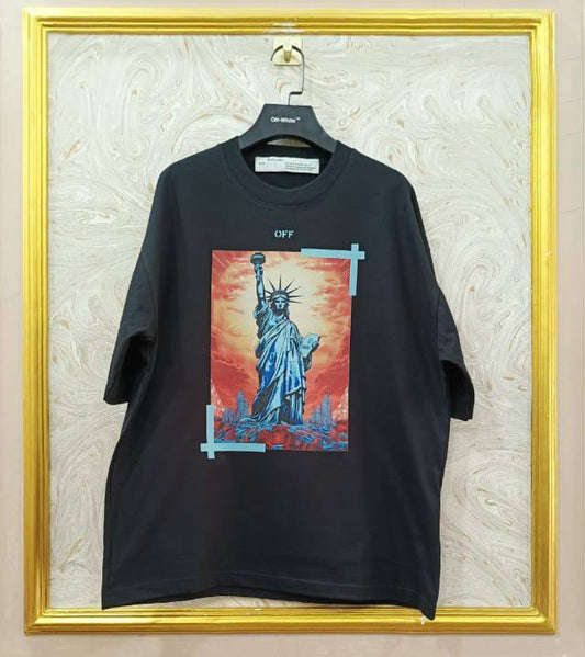 OWS-78 | Off-White Style Graphic T-Shirt – Streetwear Oversized Tee