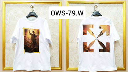 Off-White Inspired White Tee – OWS-79.W Oversized Streetwear