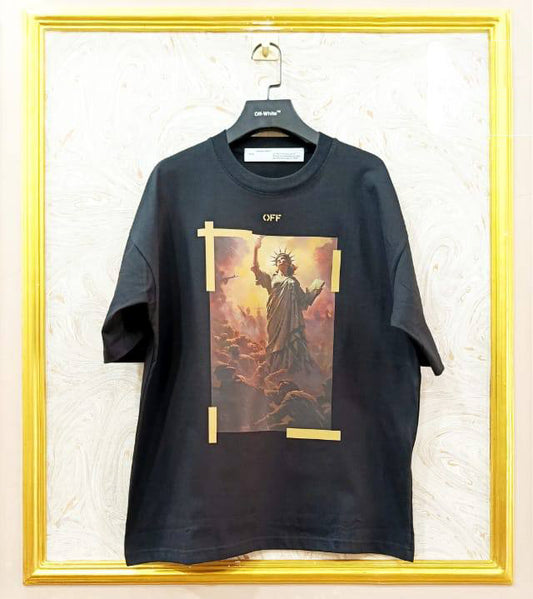 OWS-79 | Off-White Style Graphic T-Shirt – Streetwear Oversized Tee