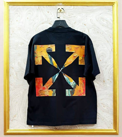 OWS-82 | Off-White Style Graphic T-Shirt – Streetwear Oversized Tee