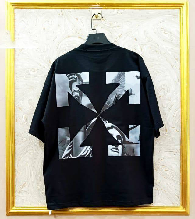 OWS-85 | Off-White Style Graphic T-Shirt – Streetwear Oversized Tee