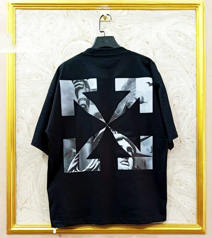 OWS-85 | Off-White Style Graphic T-Shirt – Streetwear Oversized Tee