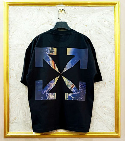 OWS-89 | Off-White Style Graphic T-Shirt – Streetwear Oversized Tee