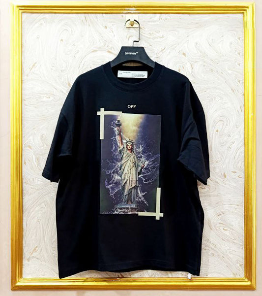 OWS-89 | Off-White Style Graphic T-Shirt – Streetwear Oversized Tee