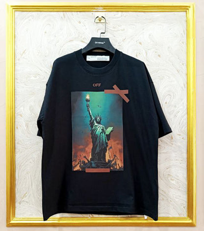 OWS-90 | Off-White Style Graphic T-Shirt – Streetwear Oversized Tee