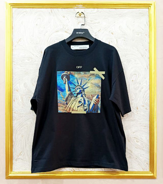 OWS-91 | Off-White Style Graphic T-Shirt – Streetwear Oversized Tee
