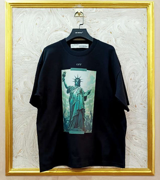 OWS-92 | Off-White Style Graphic T-Shirt – Streetwear Oversized Tee