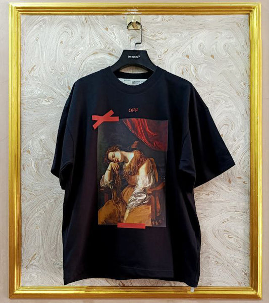 OWS-94 | Off-White Style Graphic T-Shirt – Streetwear Oversized Tee