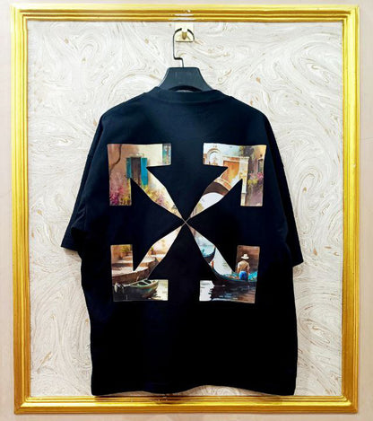 OWS-97 | Off-White Style Graphic T-Shirt – Streetwear Oversized Tee