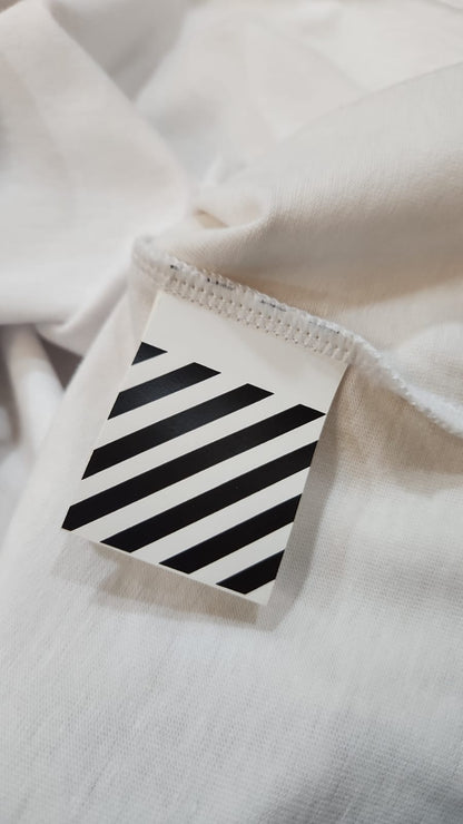 Off-White Inspired Back Logo T-Shirt - OWT-203 White Edition